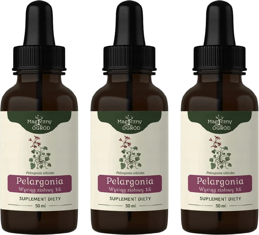 ZESTAW | 3X Nanga Pelargonia wyciąg 1:5 50ml