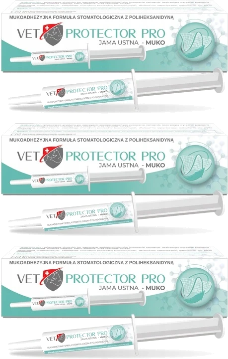 ZESTAW | 3X VET PROTECTOR Jama Ustna Muko 15ml