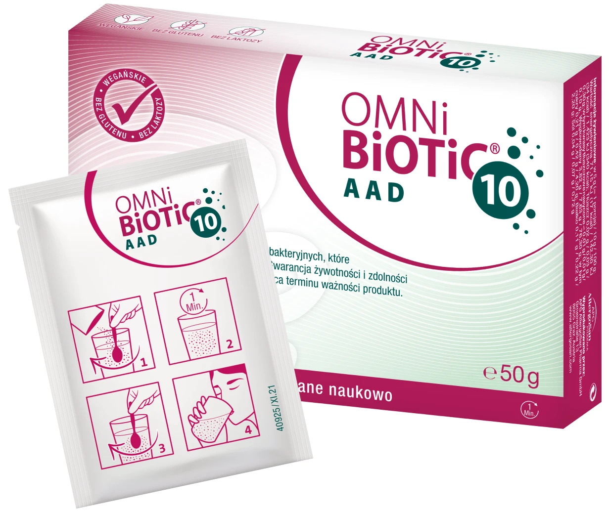 OMNi-BiOTiC® | 10 AAD probiotyk przy antybiotyku 5g x 10 saszetek
