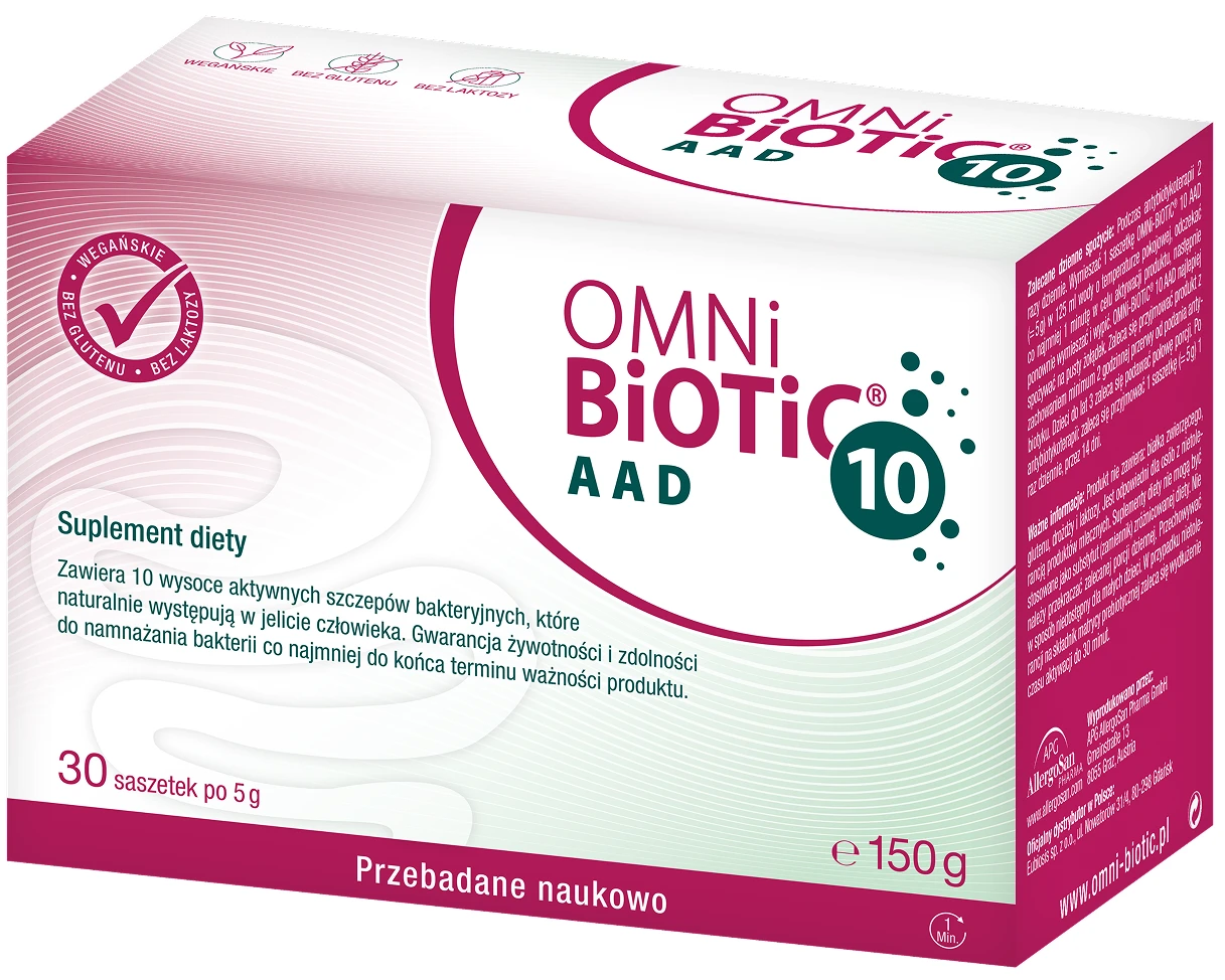 OMNi-BiOTiC® | 10 AAD probiotyk przy antybiotyku 5g x 30 saszetek
