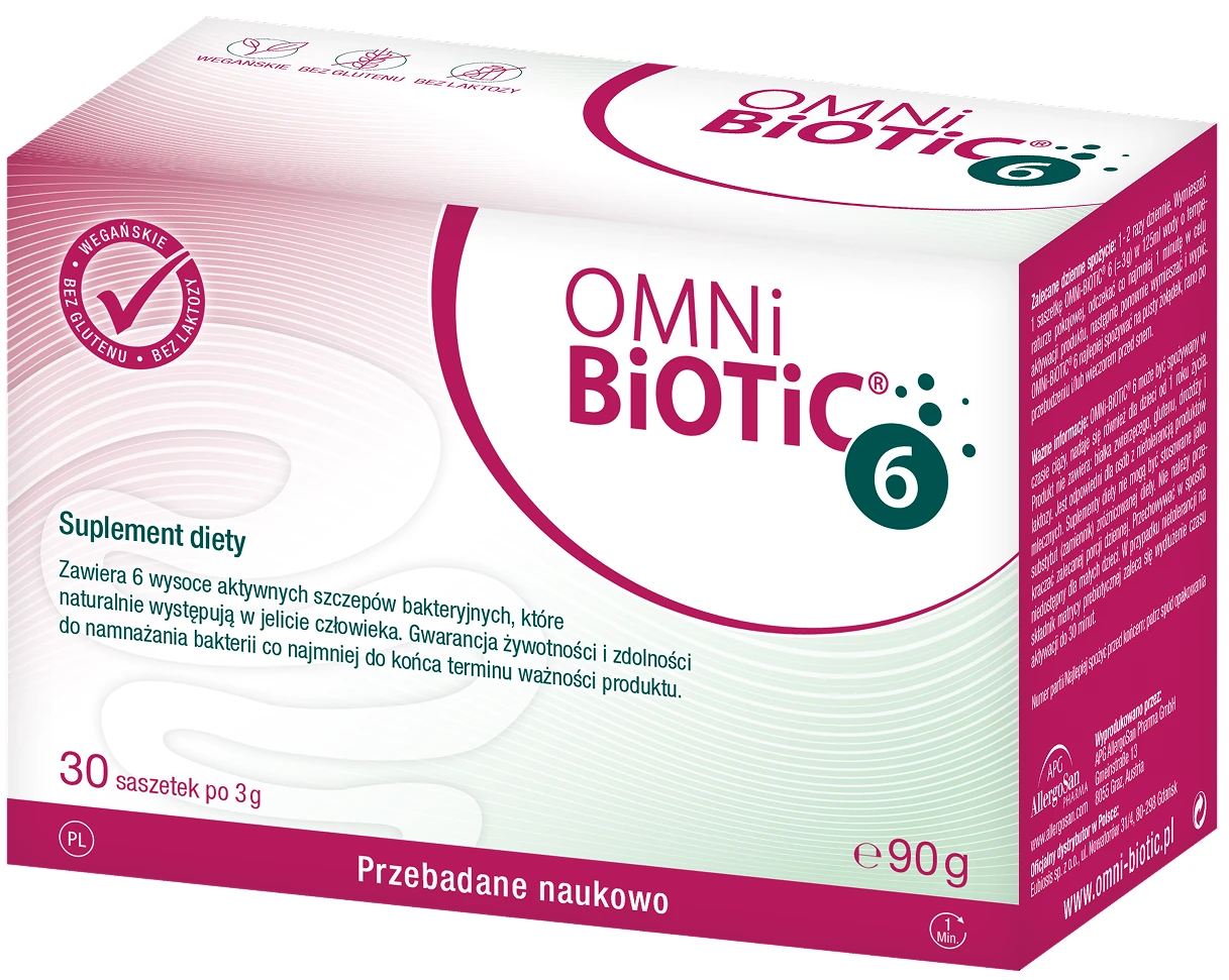 OMNi-BiOTiC® | 6 wszechstronny synbiotyk 3g x 30 saszetek