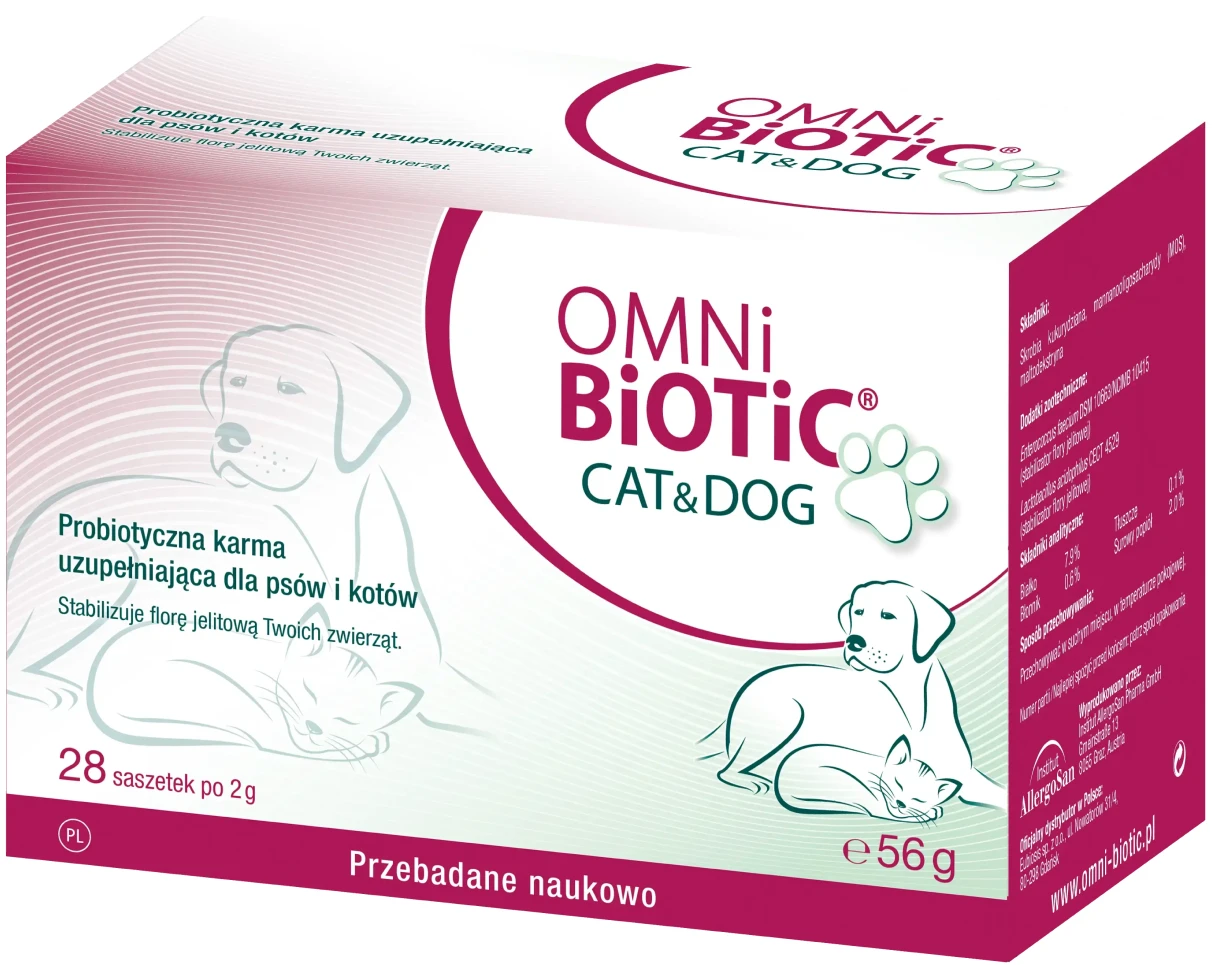 OMNi-BiOTiC® | CAT & DOG probiotyk dla psa i kota 2g x 28 saszetek