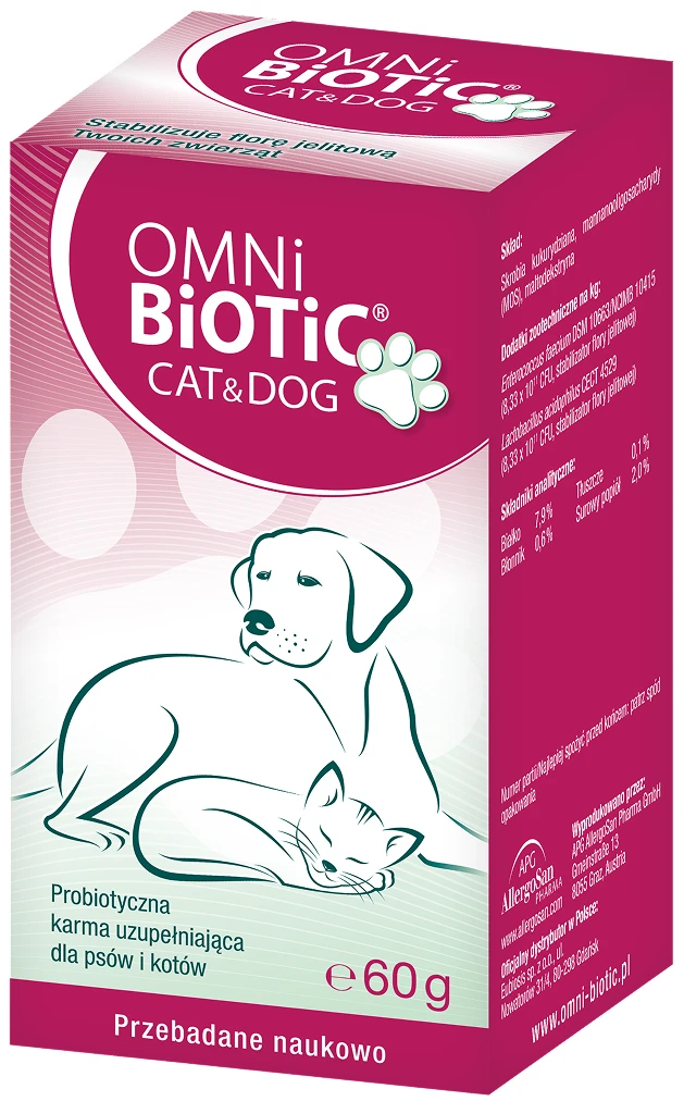 OMNi-BiOTiC® | CAT & DOG probiotyk dla psa i kota 60g