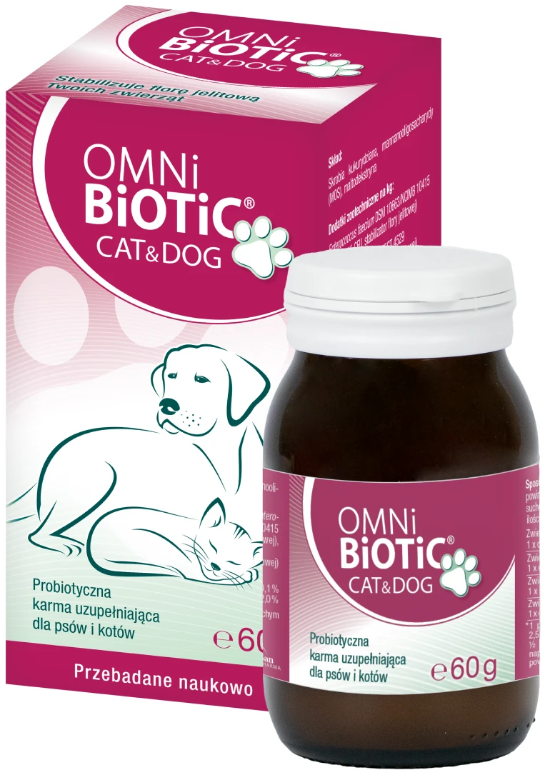 OMNi-BiOTiC® | CAT & DOG probiotyk dla psa i kota 60g