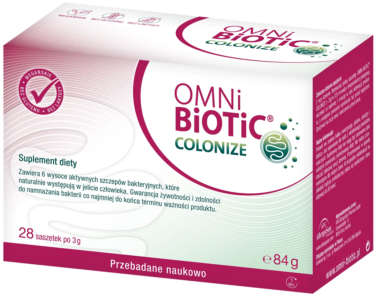 OMNi-BiOTiC® | COLONIZE probiotyk po kolonoskopii 3g x 28 saszetek