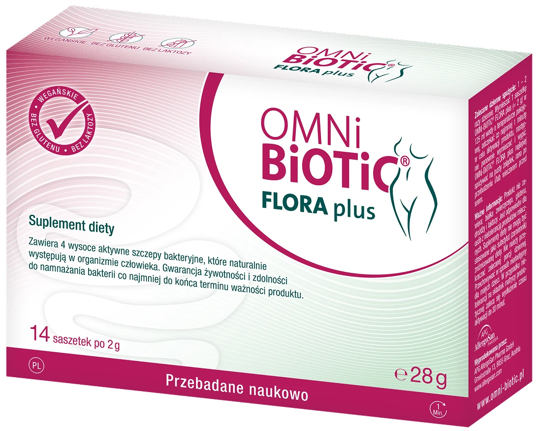 OMNi-BiOTiC® | FLORA plus probiotyk dla kobiet 2g x 14 saszetek