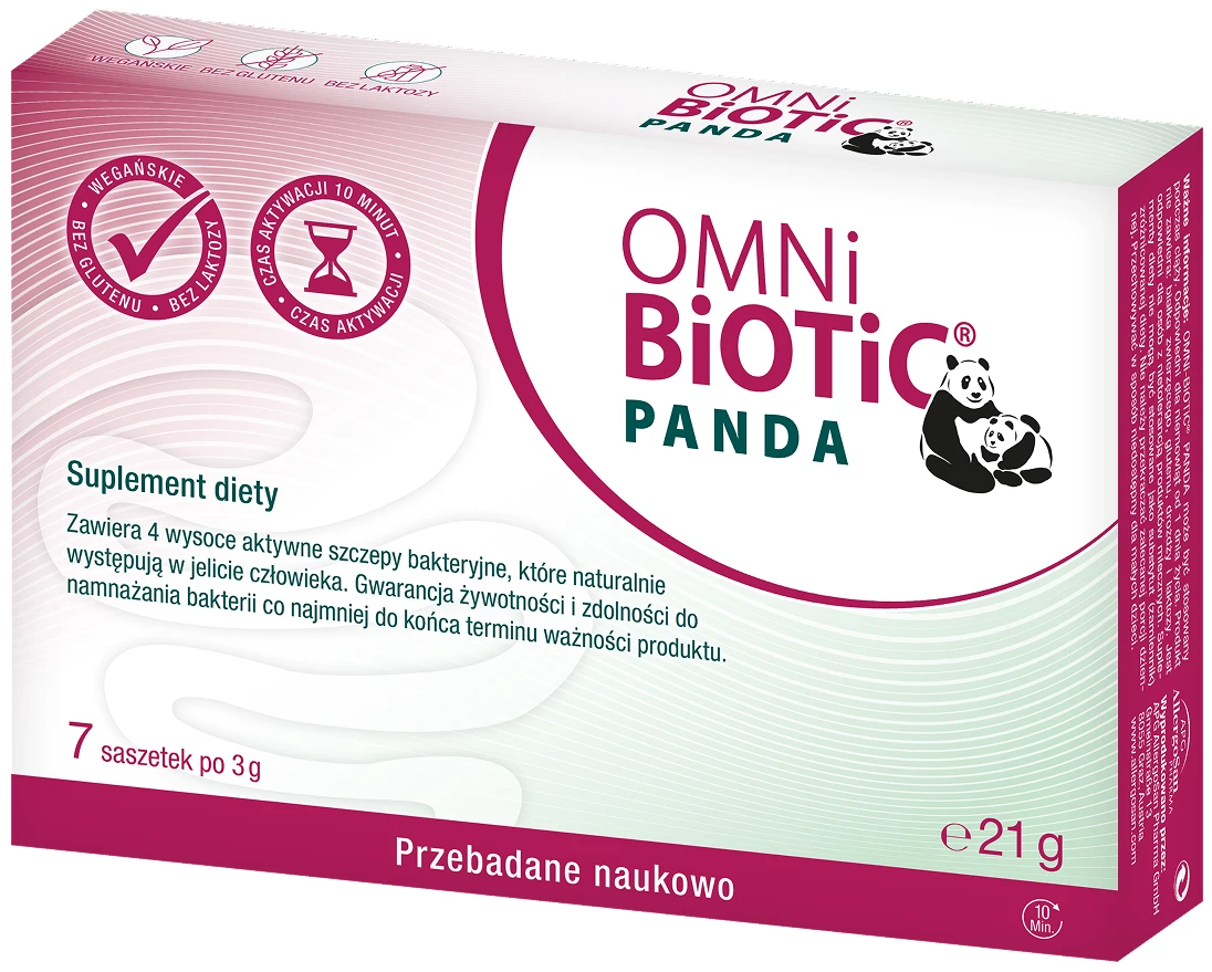 OMNi-BiOTiC® | PANDA probiotyk dla niemowląt i dla kobiet w ciąży 3g x 7 saszetek