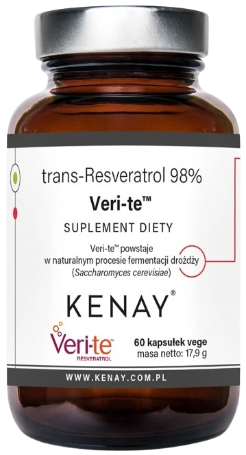 Kenay | trans-Resveratrol 98% Veri-te TM 60 kapsułek