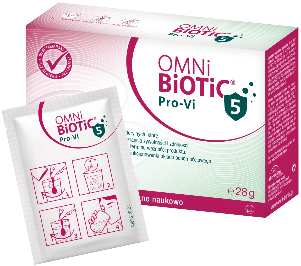OMNi-BiOTiC® | Pro-Vi 5 wspiera układ odpornościowy (witamina D) 2g x 14 saszetek