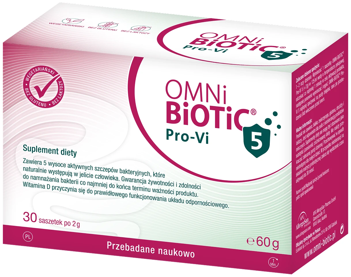OMNi-BiOTiC® | Pro-Vi 5 wspiera układ odpornościowy (witamina D) 2g x 30 saszetek