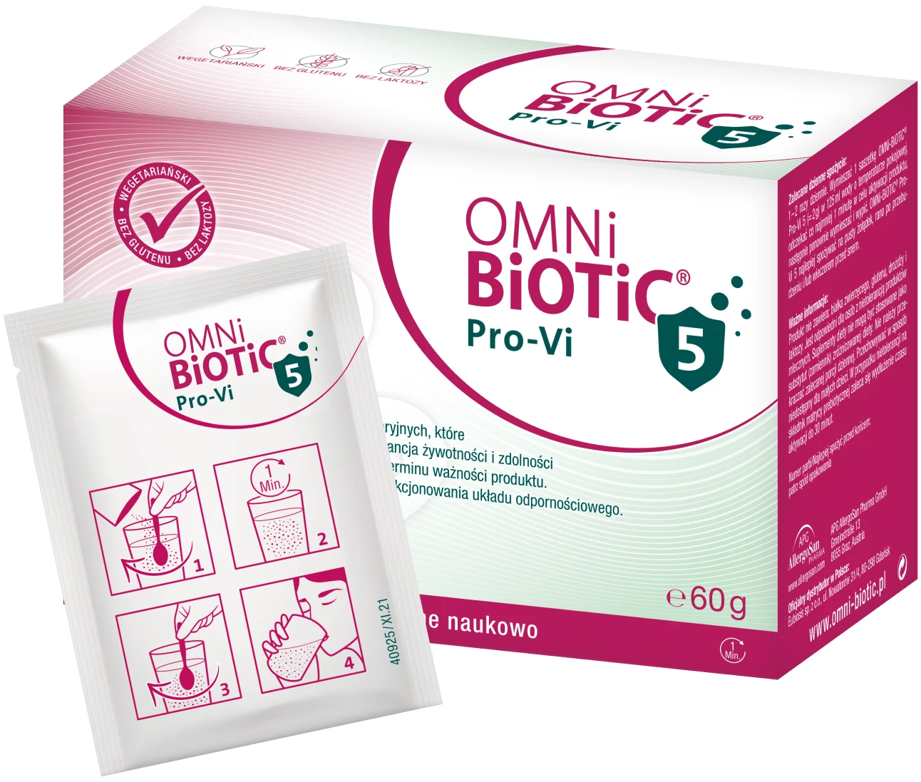 OMNi-BiOTiC® | Pro-Vi 5 wspiera układ odpornościowy (witamina D) 2g x 30 saszetek