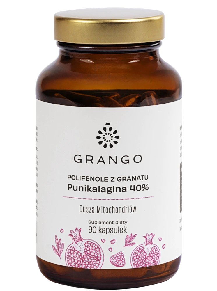 GRANGO® | Polifenole z granatu Punikalagina 40% 90 kapsułek