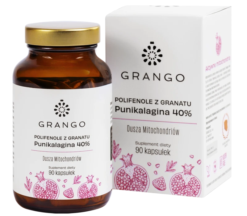 GRANGO® | Polifenole z granatu Punikalagina 40% 90 kapsułek