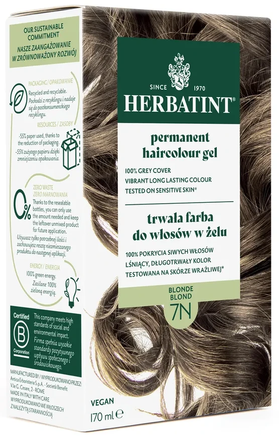 Herbatint | Farba do włosów Herbatint 07N BLOND (seria NATURALNA) 170ml