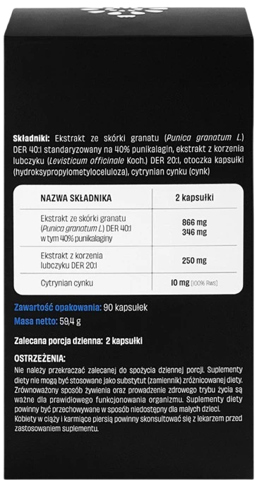 GRANGO® | MEN Polifenole z granatu Punikalagina 40% 90 kapsułek