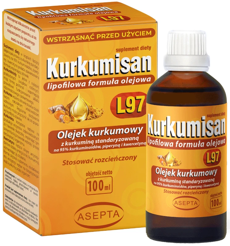 Asepta | Kurkumisan L97 lipofilowa formuła olejowa 100ml