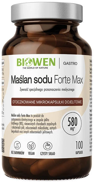 Biowen | Maślan sodu Forte Max 580mg 100 kapsułek