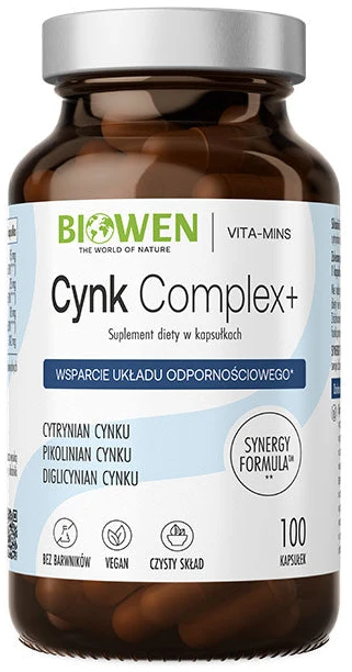 Biowen | Cynk Complex+ 100 kapsułek