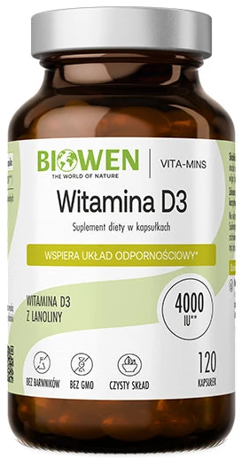 Biowen | Witamina D3 120 kapsułek