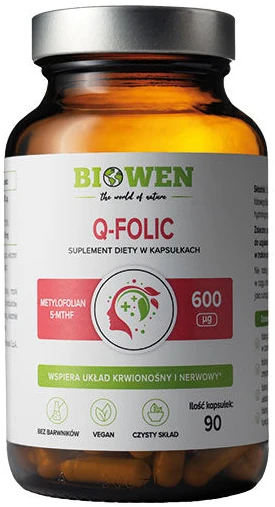 Biowen | Q-Folic Kwas Foliowy 90 kapsułek