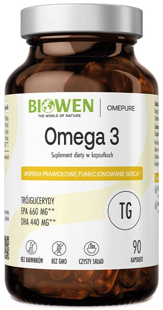 Biowen | Omega-3 660mg EPA 440mg DHA 90 kapsułek
