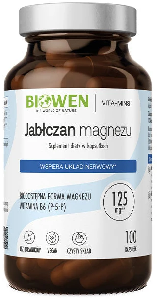 Biowen | Jabłczan magnezu 100 kapsułek