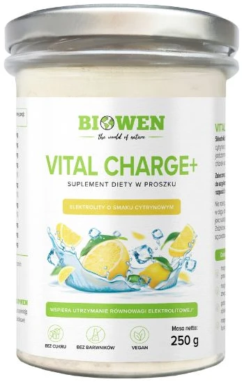 Biowen | Elektrolity Vital Charge+ (smak cytrynowy) 250g