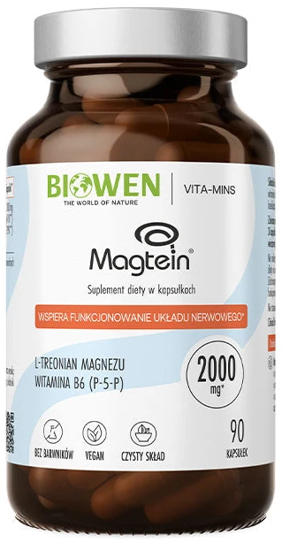 Biowen | Treonian magnezu Magtein 90 kapsułek