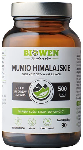 Biowen | Mumio himalajskie 500mg 90 kapsułek
