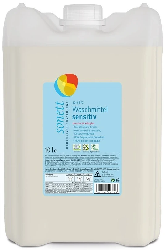 Sonett | Płyn do prania SENSITIV (10L) 10000ml