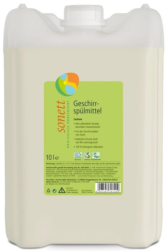 Sonett | Płyn do mycia naczyń CYTRYNOWY (10L) 10000ml