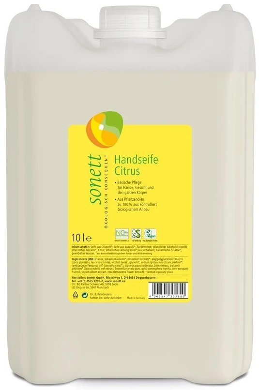 Sonett | Mydło w płynie CYTRUS (10L) 10000ml