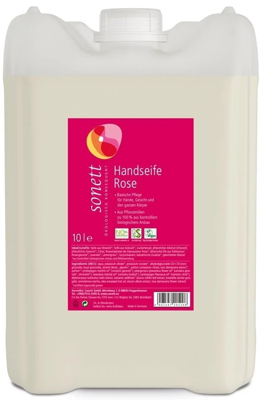 Sonett | Mydło w płynie RÓŻA (10L) 10000ml