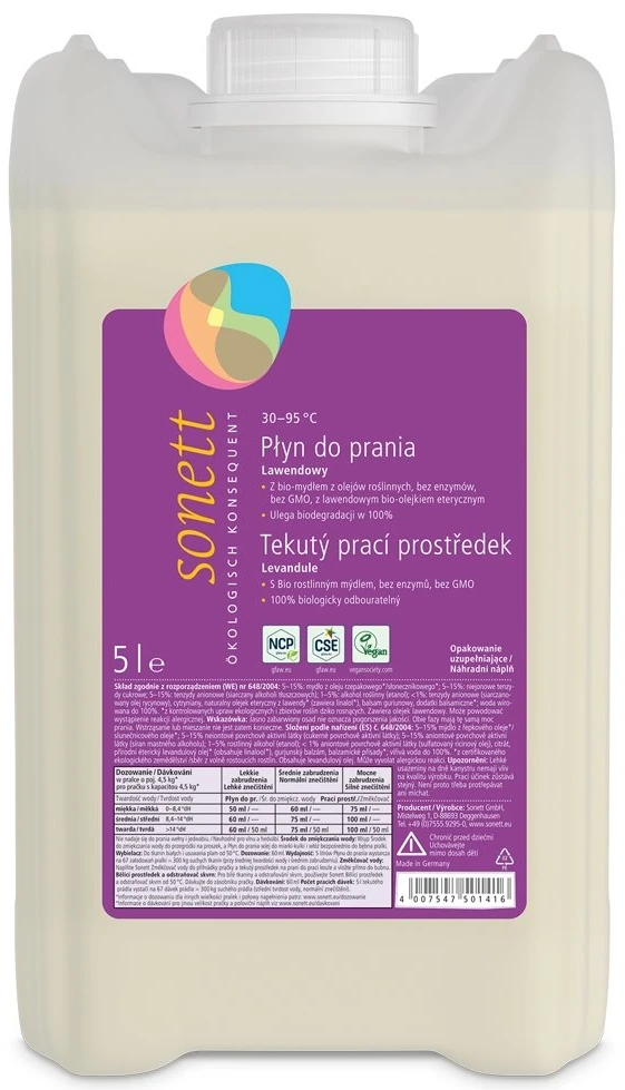 Sonett | Płyn do prania LAWENDOWY (5L) 5000ml
