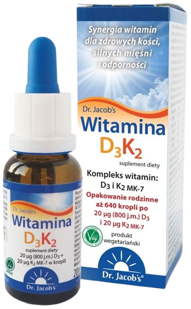 Dr Jacobs | Witamina D3 K2 20ml