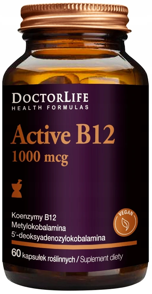 Doctor LIfe | Active B12 1000mcg 60 kapsułek