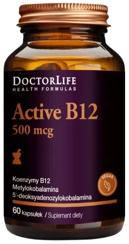 Doctor Life | Active B12 500mcg 60 kapsułek