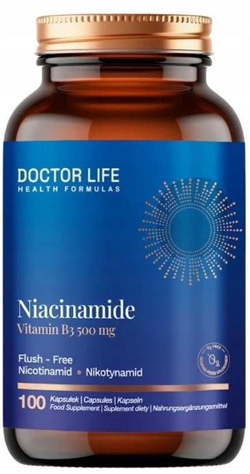 Doctor Life | Niacinamide Vitamin B3 100 kapsułek