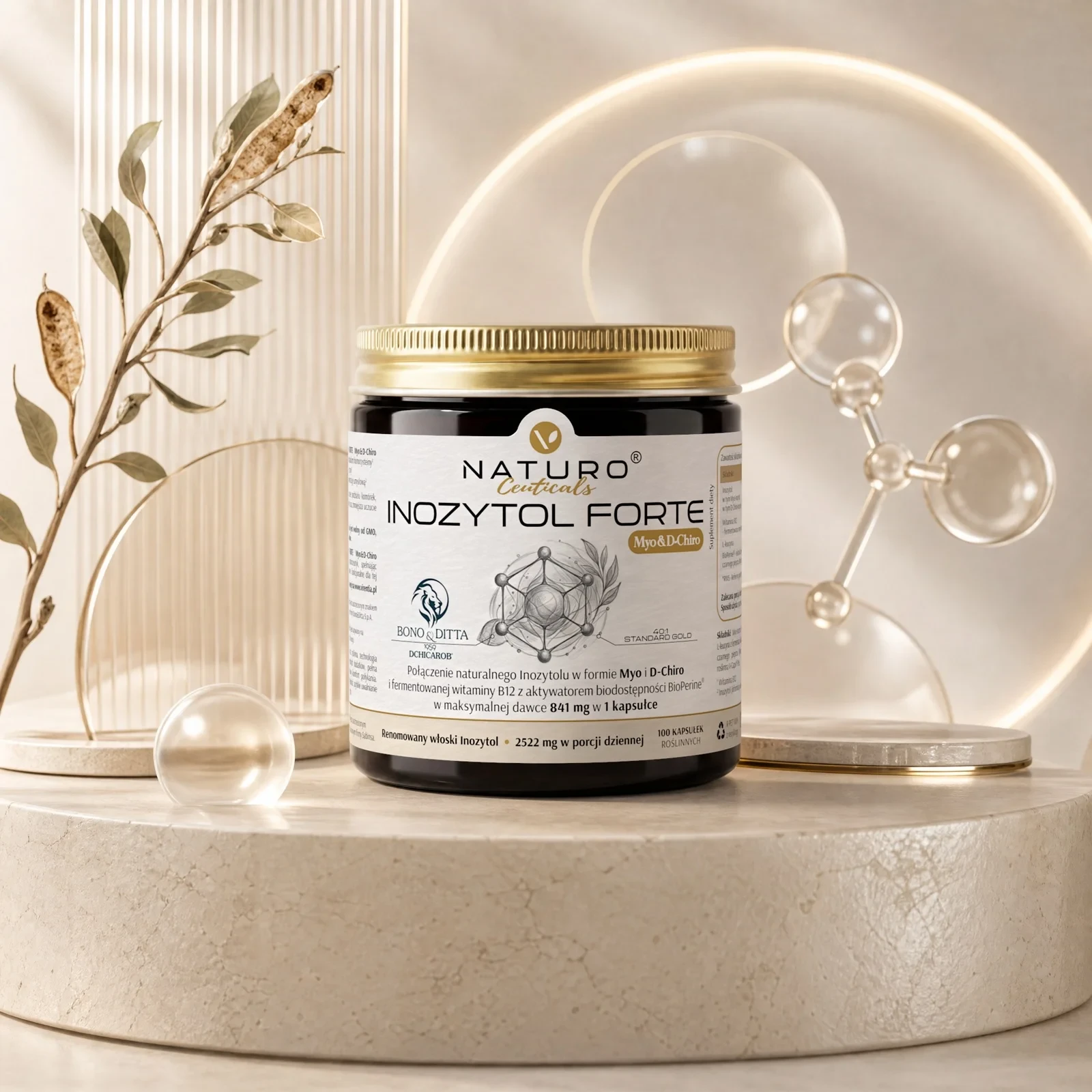 Virentia | Inozytol forte Myo&D-Chiro 100 kapsułek