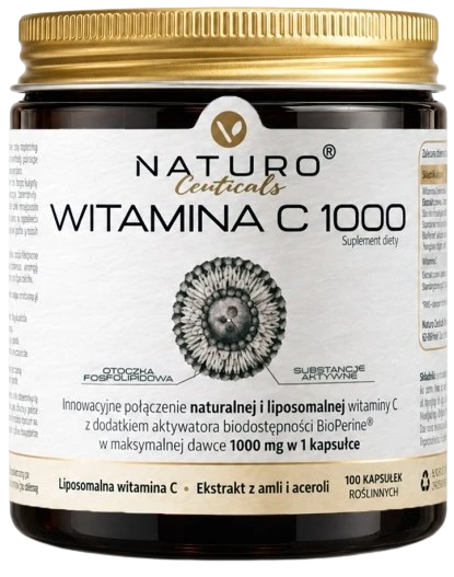 Virentia | Naturoceuticals Witamina C 1000 liposomalna Acerola Amla 100 kapsułek