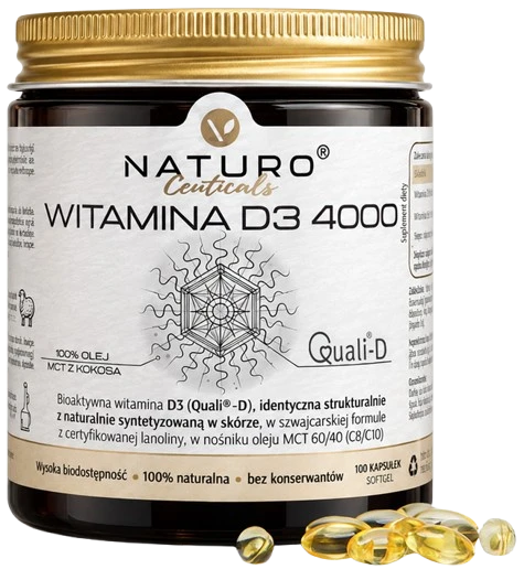 Virentia | Naturoceuticals® Witamina D3 4000 100 kapsułek