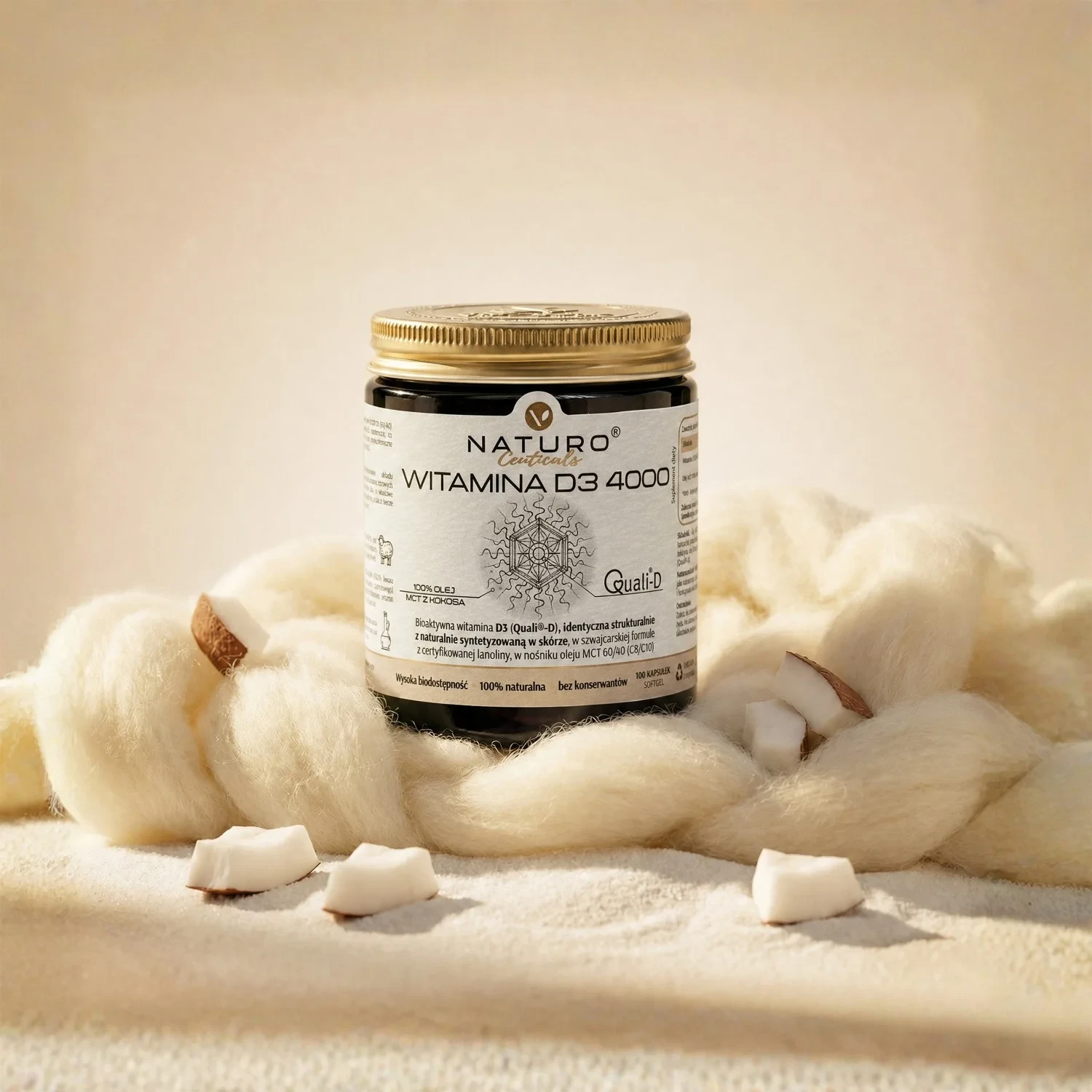 Virentia | Naturoceuticals® Witamina D3 4000 100 kapsułek