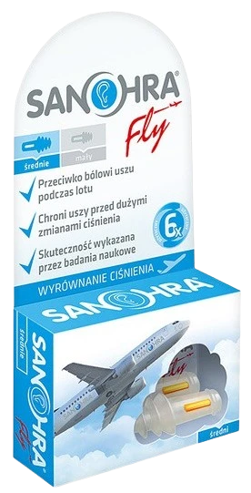SANOHRA | FLY Zatyczki do uszu dla dorosłych (para) 1sztuka
