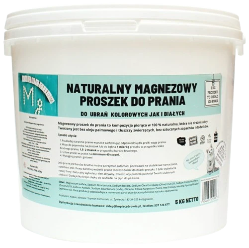 Kopiec Zdrowia | Magnezowy proszek do prania 5000g