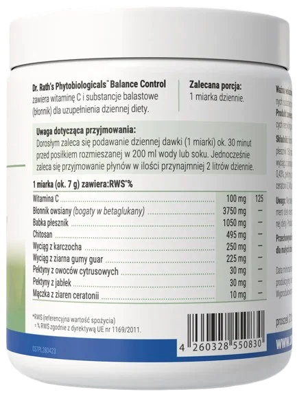 Dr Rath | Phytobiologicals Balance Control™ 210g