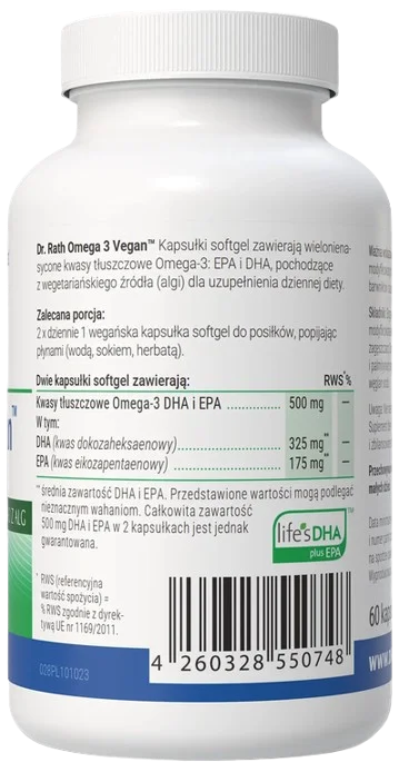 Dr Rath | Omega 3 Vegan™ 60 kapsułek